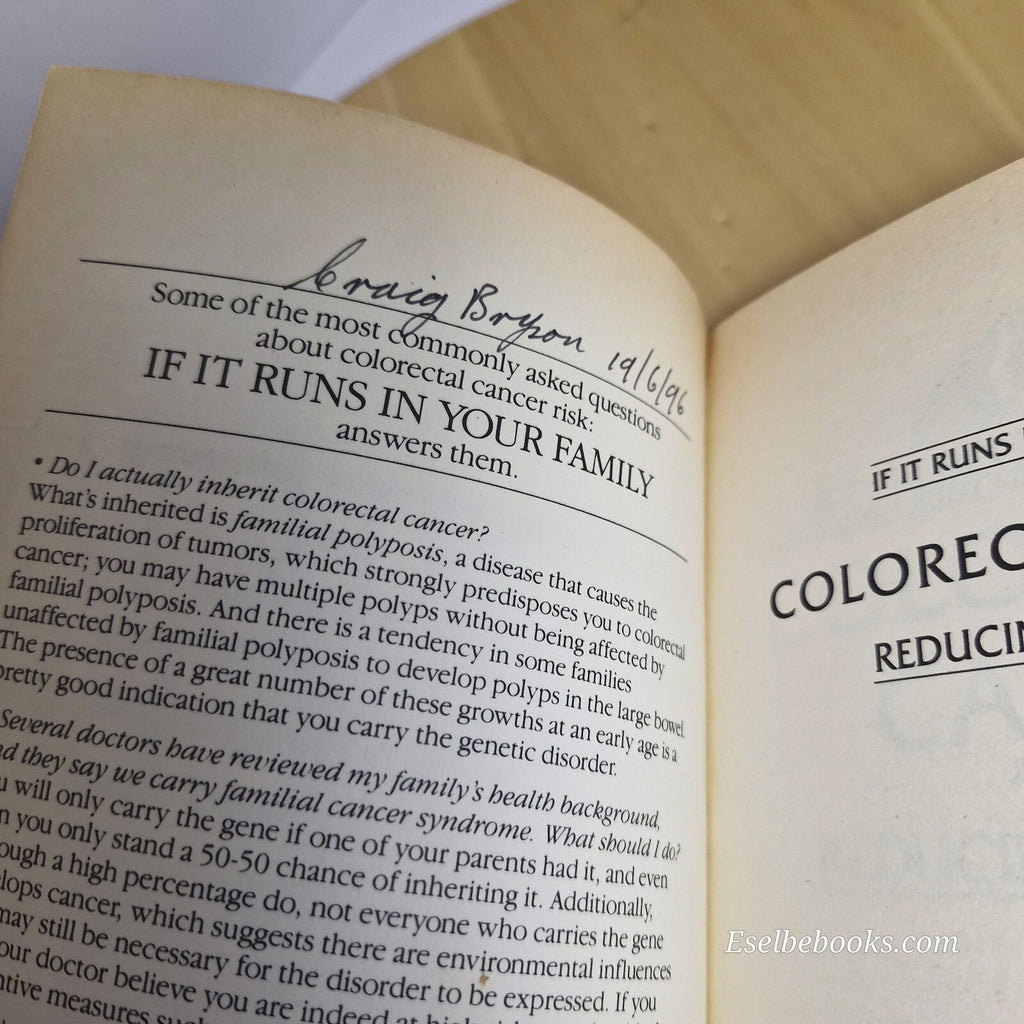 Colorectal Cancer Reducing Your Risk By Norman Sohn, Scott Corngold · 1992 - ...