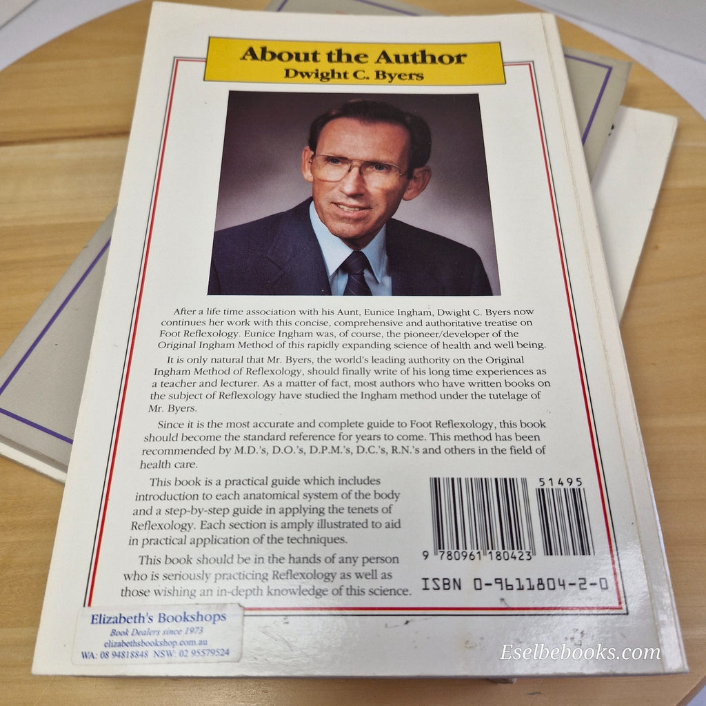 5 guide books about foot reflexology - hardback/paperbacks