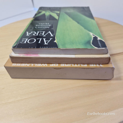 3 books on aloe vera for health and wellness - titles in description
