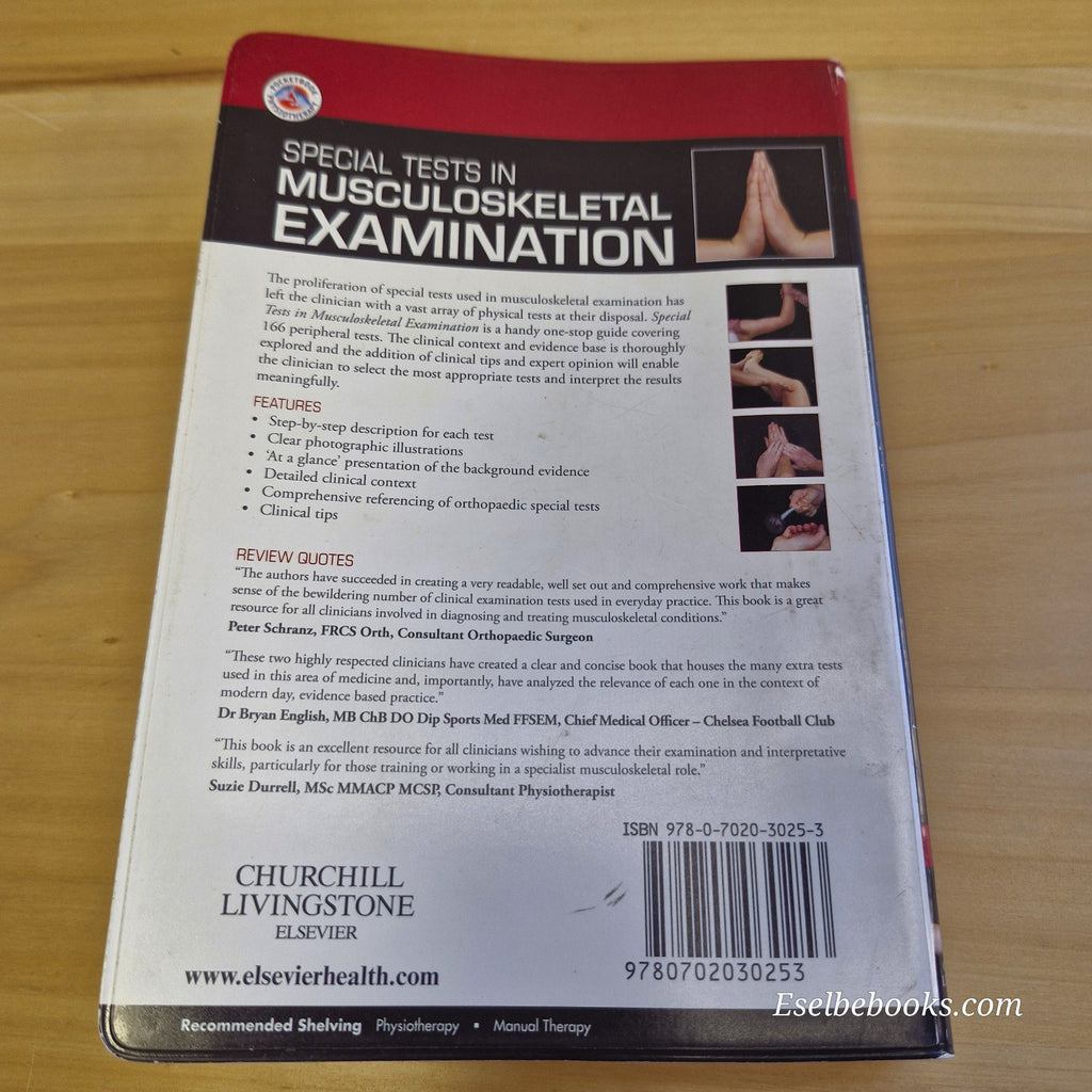 Special Tests in Musculoskeletal Examination by Hattam and Smeatham - paperback