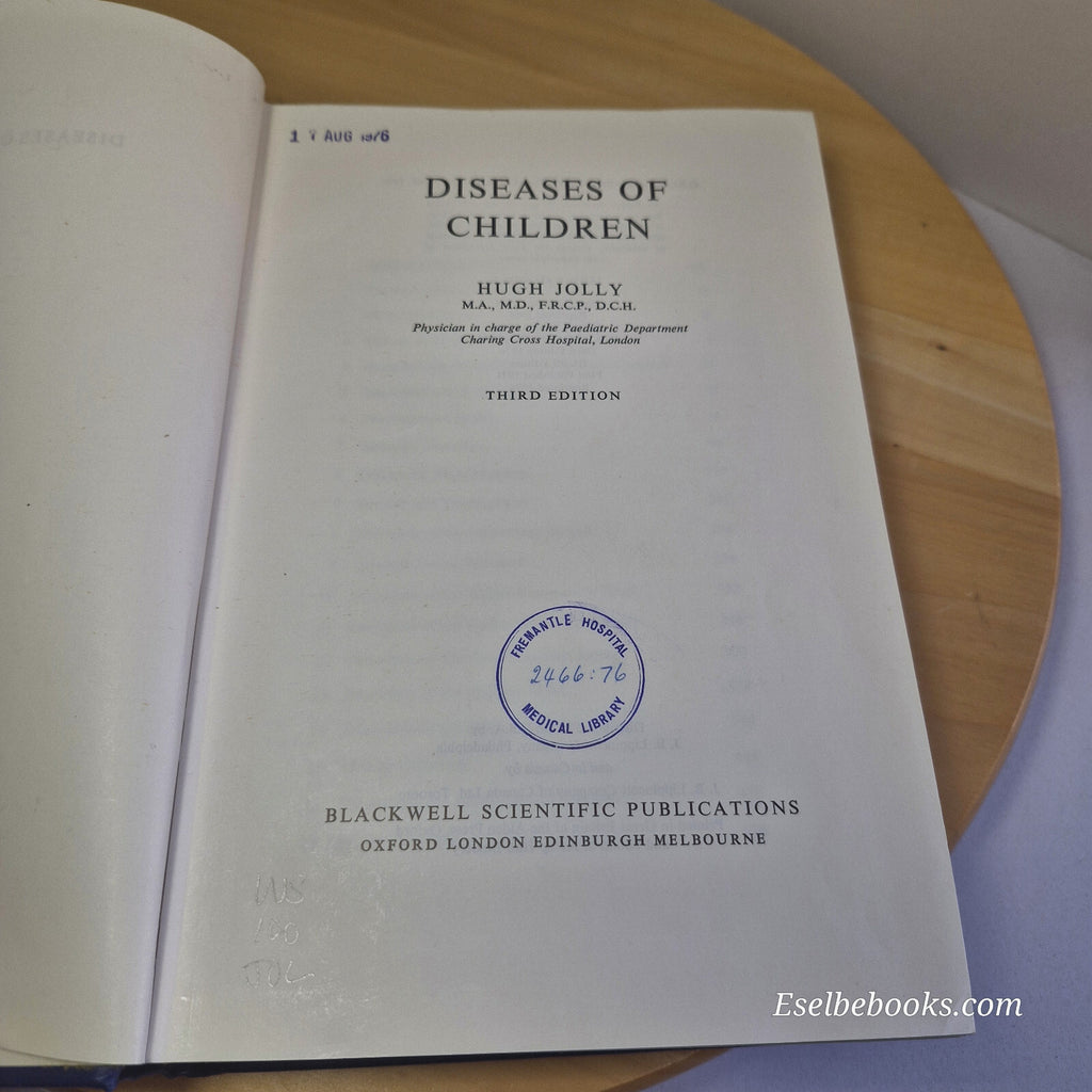 Jolly's Diseases of Children By Hugh Jolly, Malcolm I. Levene 3rd edition - h...