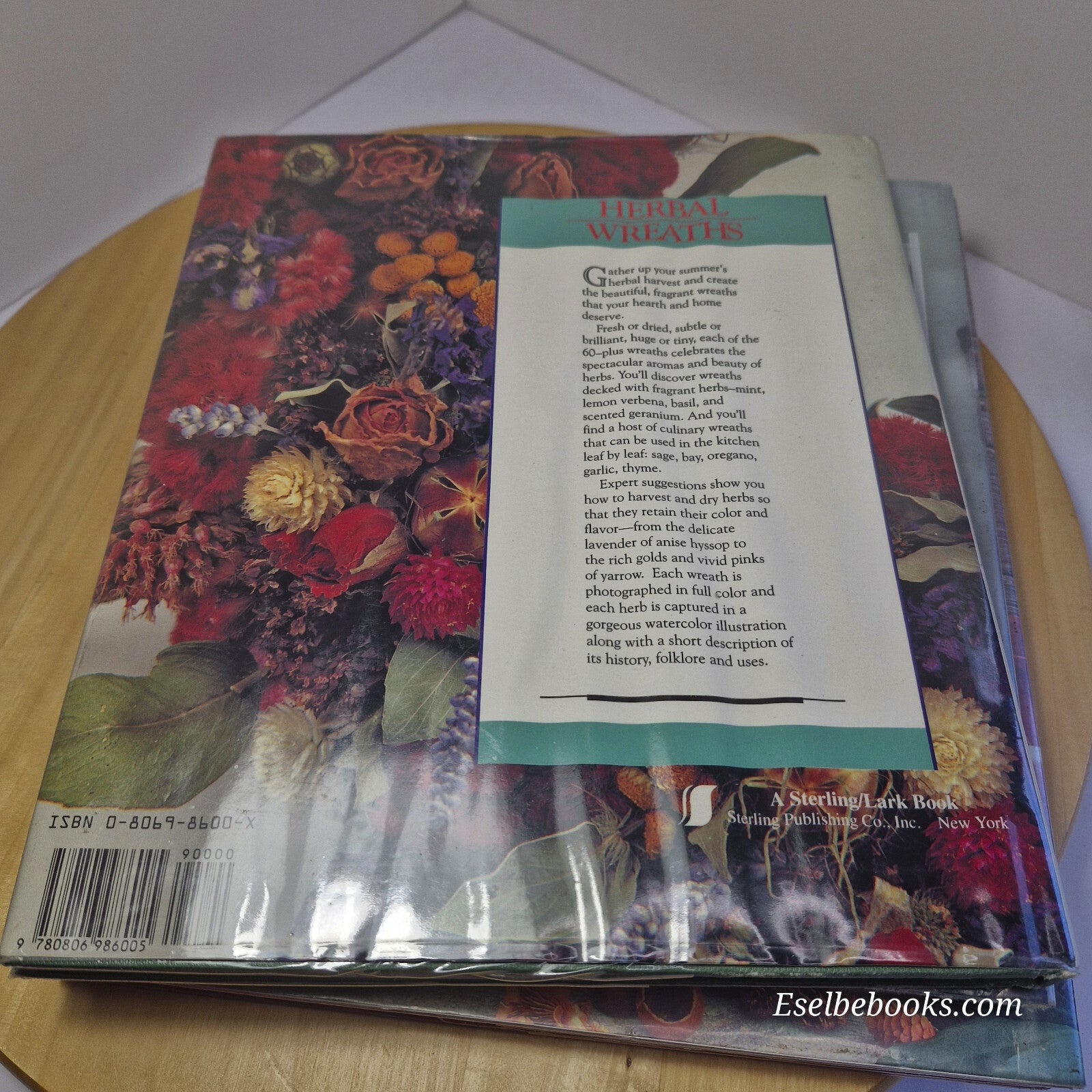 3 books - herbal wreaths/herbal crafts - how to guides - hardbacks