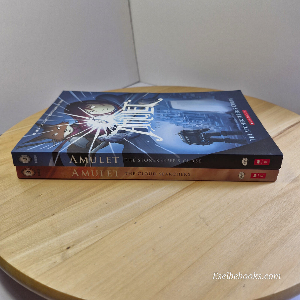 Amulet books 2 and 3 by Kazu Kibuishi - paperbacks