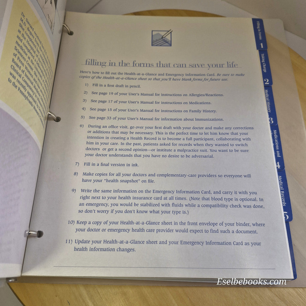 The Savard Health Record - a 6 Step System for Managing Your Healthcare By Ma...