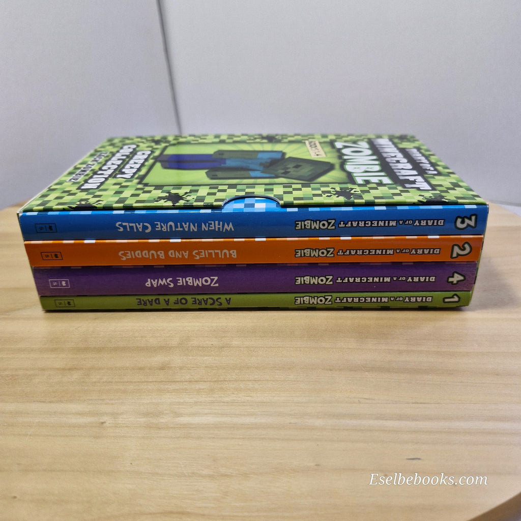 Diary of a Minecraft Zombie Creepy Collection Books 1-4 in slipcase - paperbacks