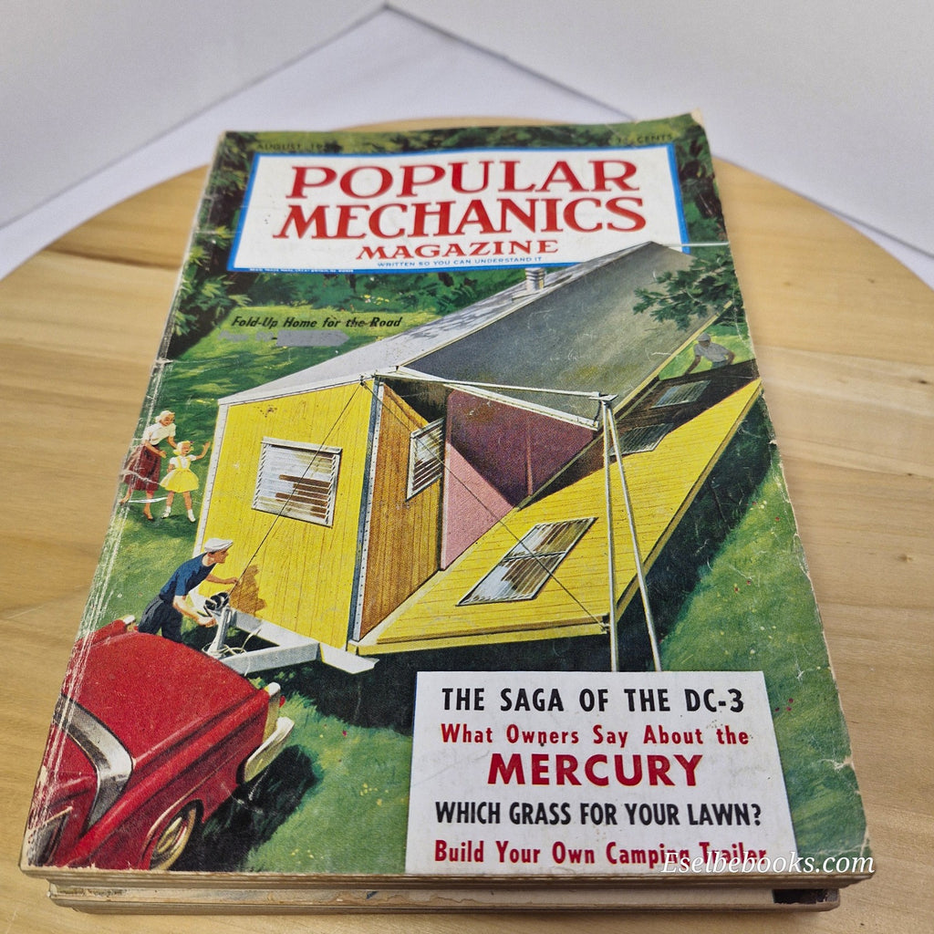 Lot of 8 Vintage Popular Mechanics Magazine 1956 to 1959