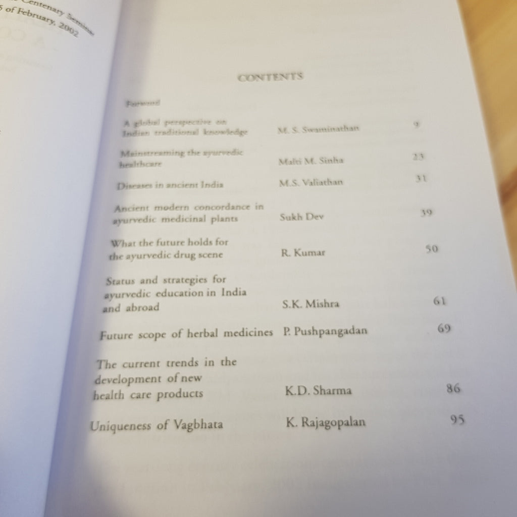 Health: Indian Healthcare Tradition A Contemporary View 2003 - paperback