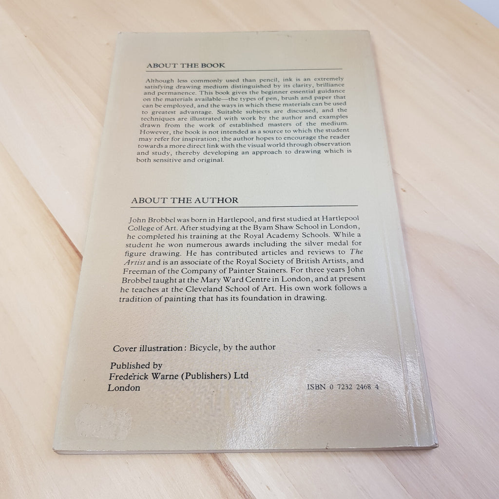 Observer's Guide - Drawing with Ink By John C. Brobbel · 1981 - vintage paper...