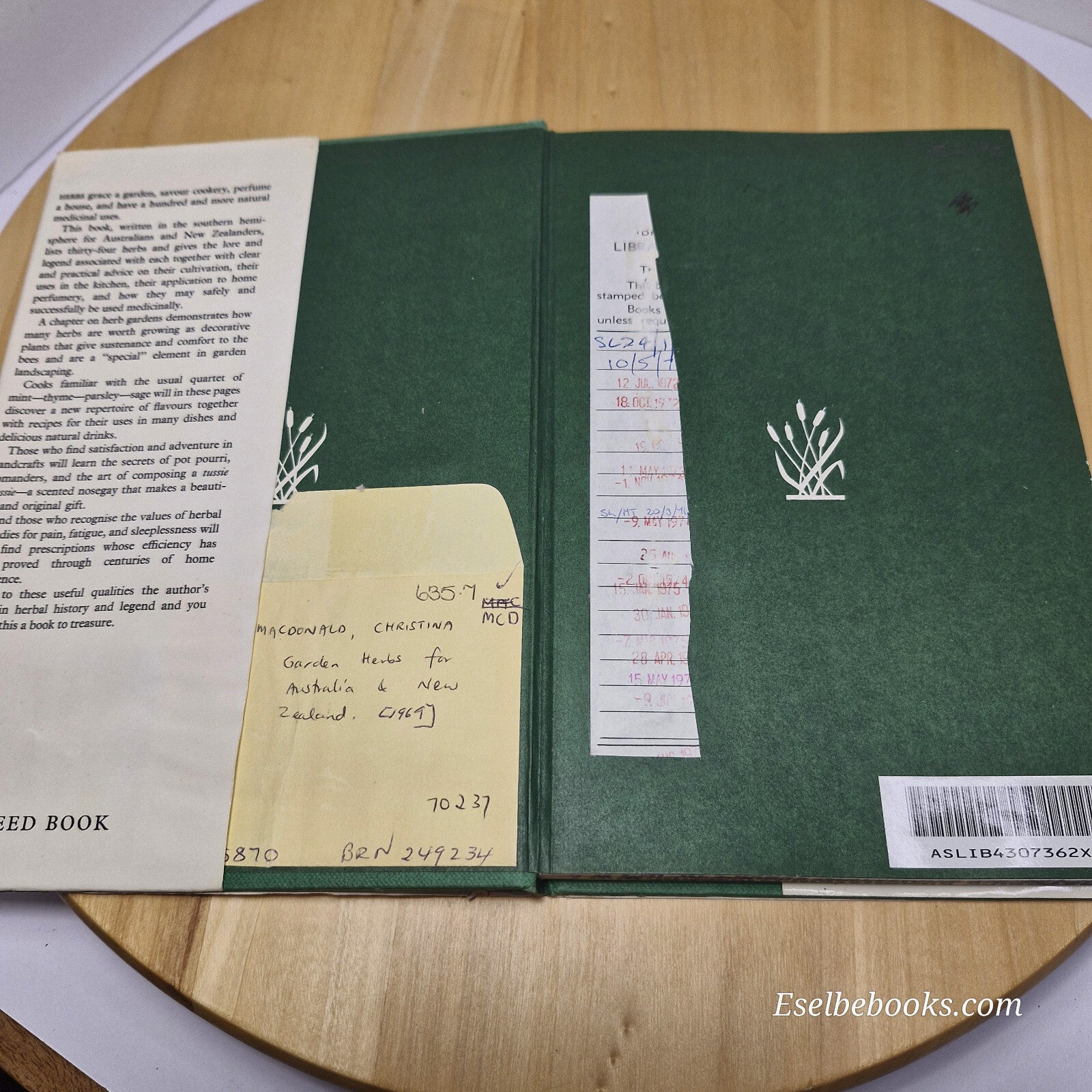 Garden Herbs For Australia And New Zealand by Christina Macdonald - hardback