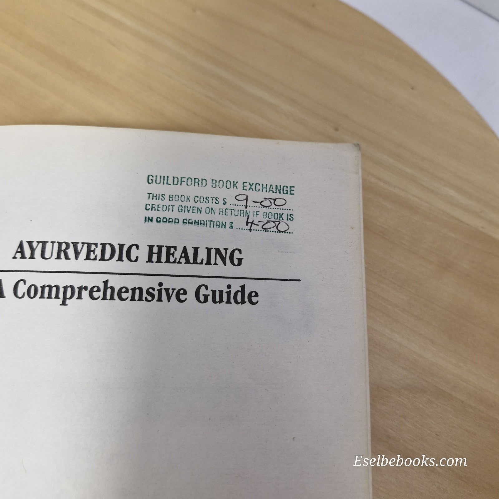 Ayurvedic Healing: A Comprehensive Guide by David Frawley 1997 ed - paperback