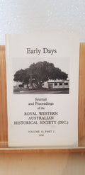 Early Days Volume 10 Part 2 Perth 1990 - journal of The Royal Western Austral...
