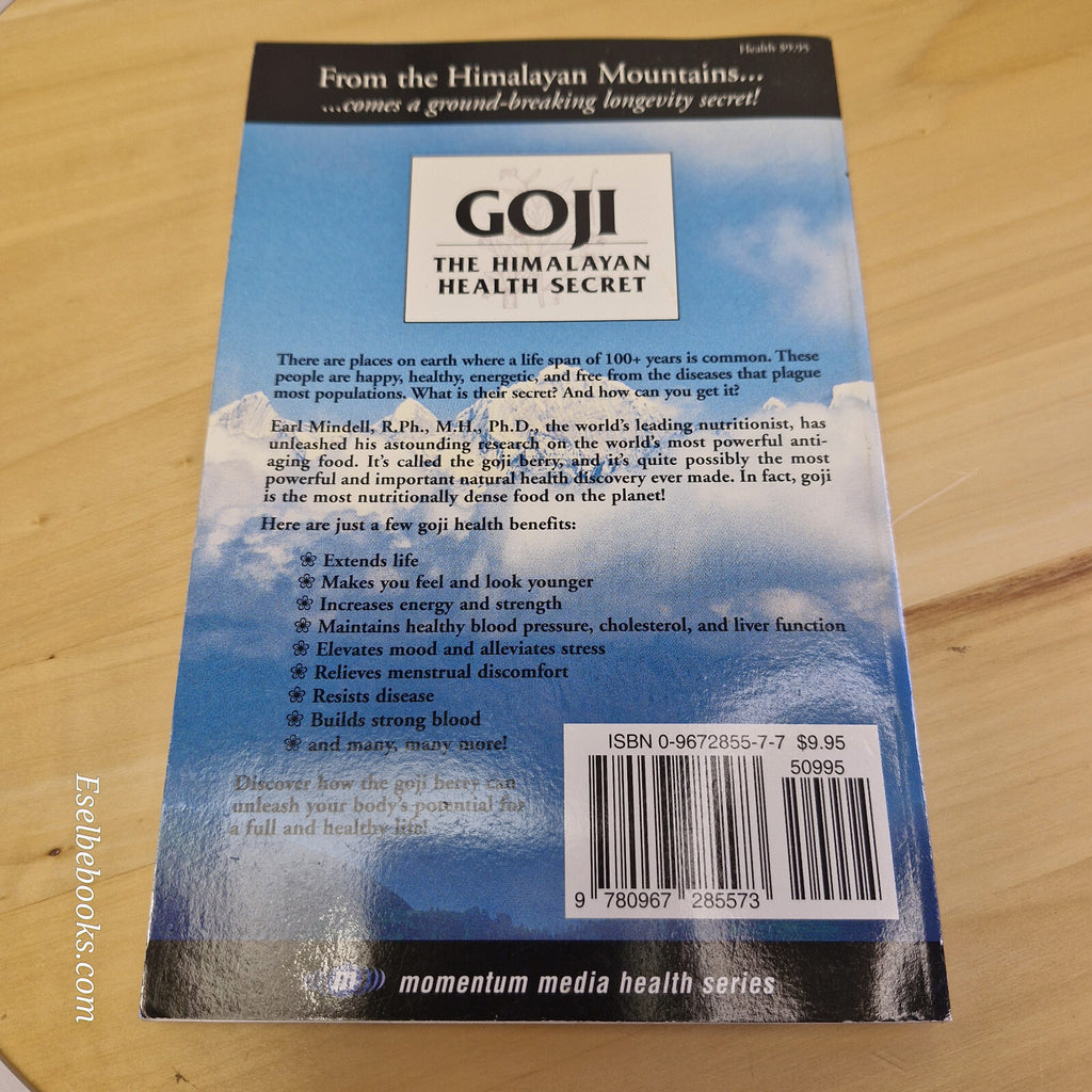 Goji The Himalayan Health Secret By Earl Mindell, Rick Handel · 2003 - paperback