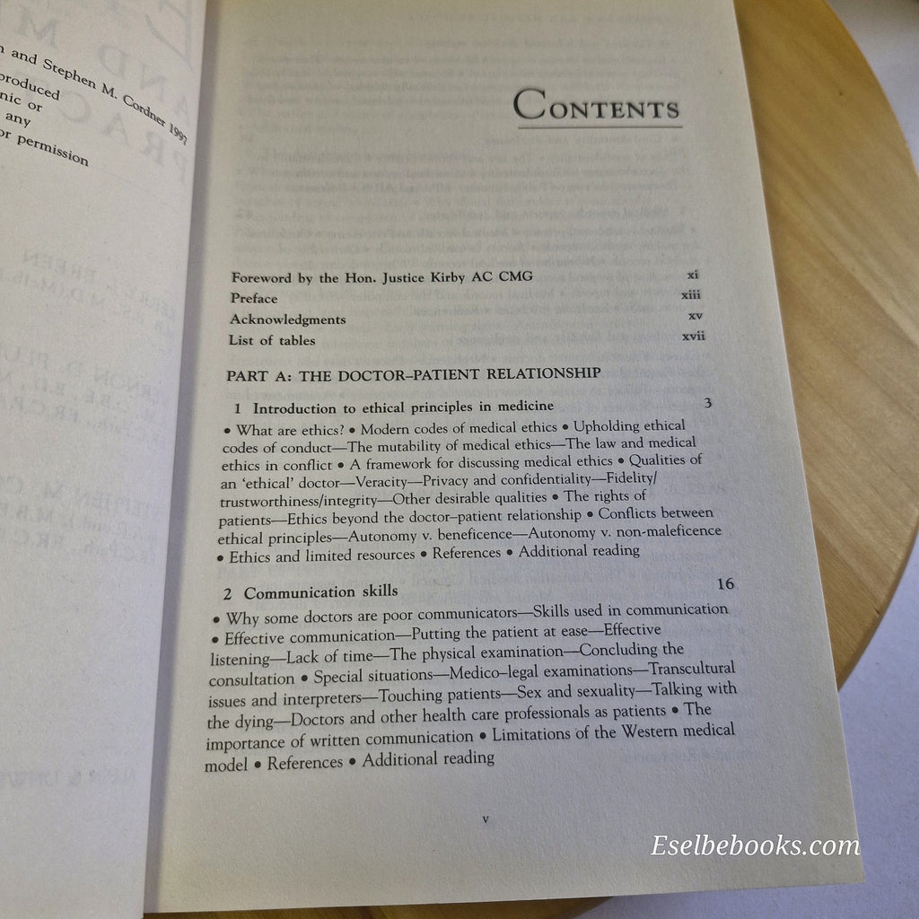 Ethics, Law and Medical Practice by Plueckhahn, Cordner & Breen - paperback