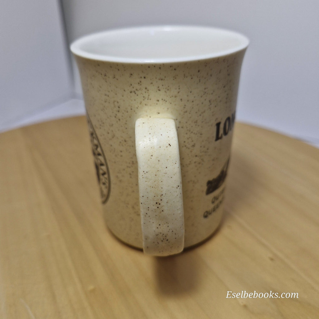 Sandalwood collectible ceramic mug - Longreach - outback Queensland