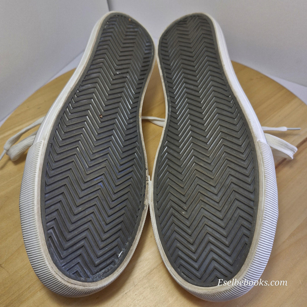 Rubi size 40 lace up shoes - mustard yellow  canvas with white rubber soles