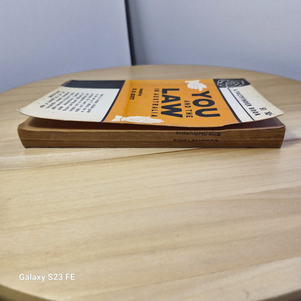 A Factfinder Book: You and the Law in Australia By Otto R. Scott · 1966 - vintag
