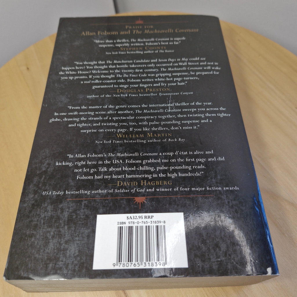 Thriller: The Machiavelli Covenant By Allan Folsom · 2007 - large paperback