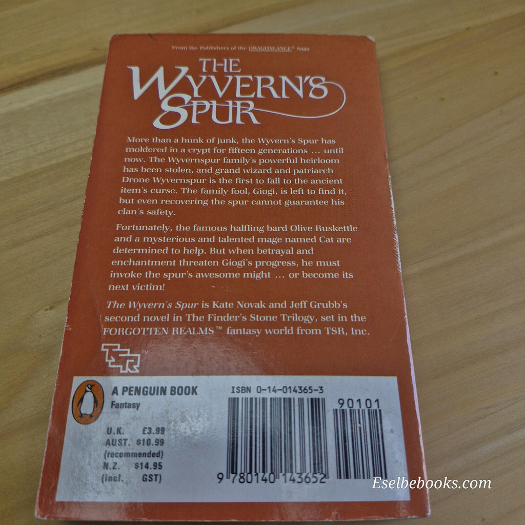 The Wyvern's Spur Finder's Stone Trilogy By Kate Novak - vintage paperback