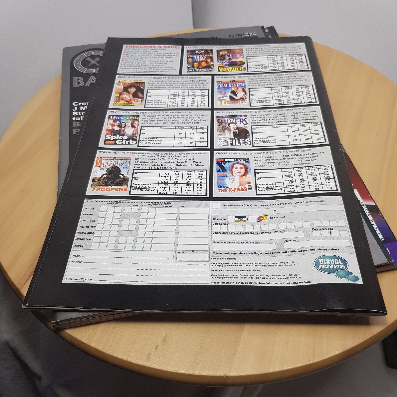 Bundle x 7 sci-fi fantasy magazines - various titles - paperbacks