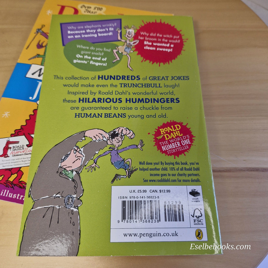 Roald Dahl's Marvellous Joke Book 2012 and Whizzpopping Joke Book 2016 - p'backs