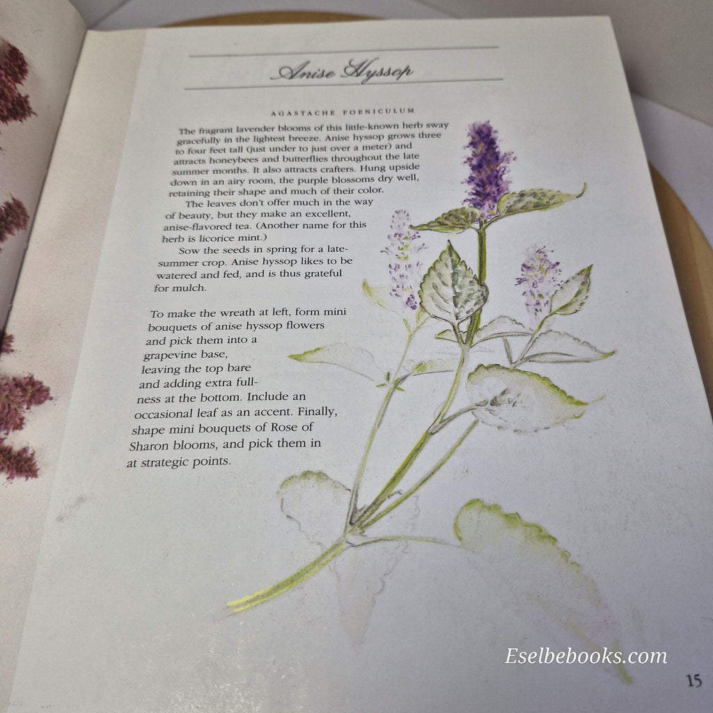 3 books - herbal wreaths/herbal crafts - how to guides - hardbacks