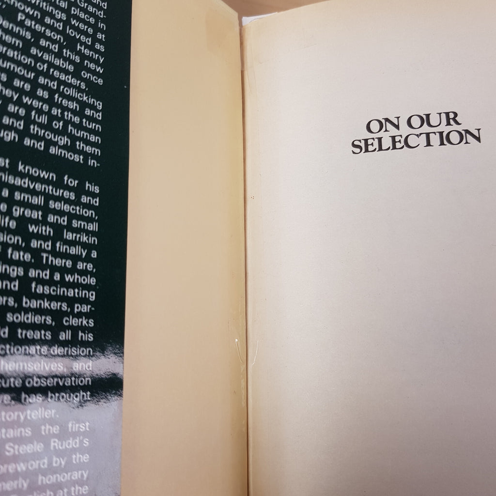 On Our Selection by Steele Rudd - vintage hardback with dustjacket