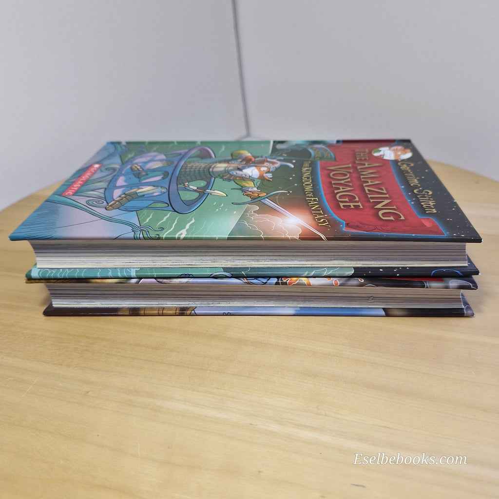 The Amazing Voyage #3 & The Volcano of Fire #5 by Geronimo Stilton - hardbacks