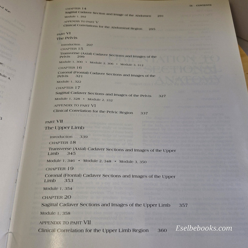 Modern Sectional Anatomy By Alexander Lane & Hossein Sharfaei · 1992 - hardback