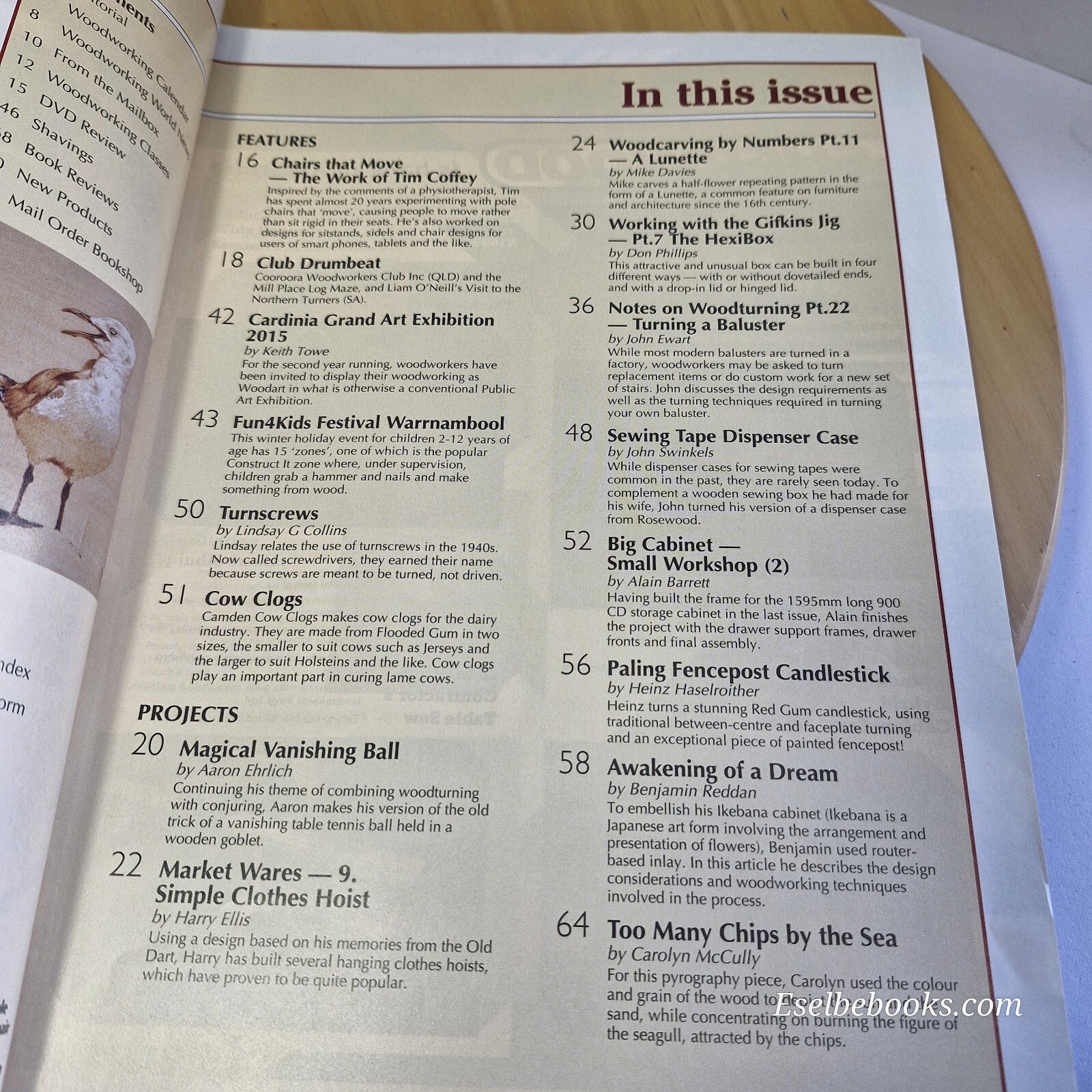 Various vintage wood working magzines x 9