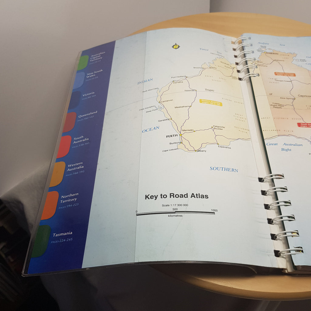 Gregory's Road Atlas Of Australia 2nd Edition 2004 - paperback with plastic c...