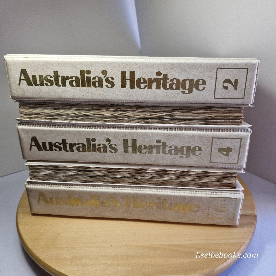 Australia’s Heritage Periodicals volumes 2 - 6 in vinyl files - vintage