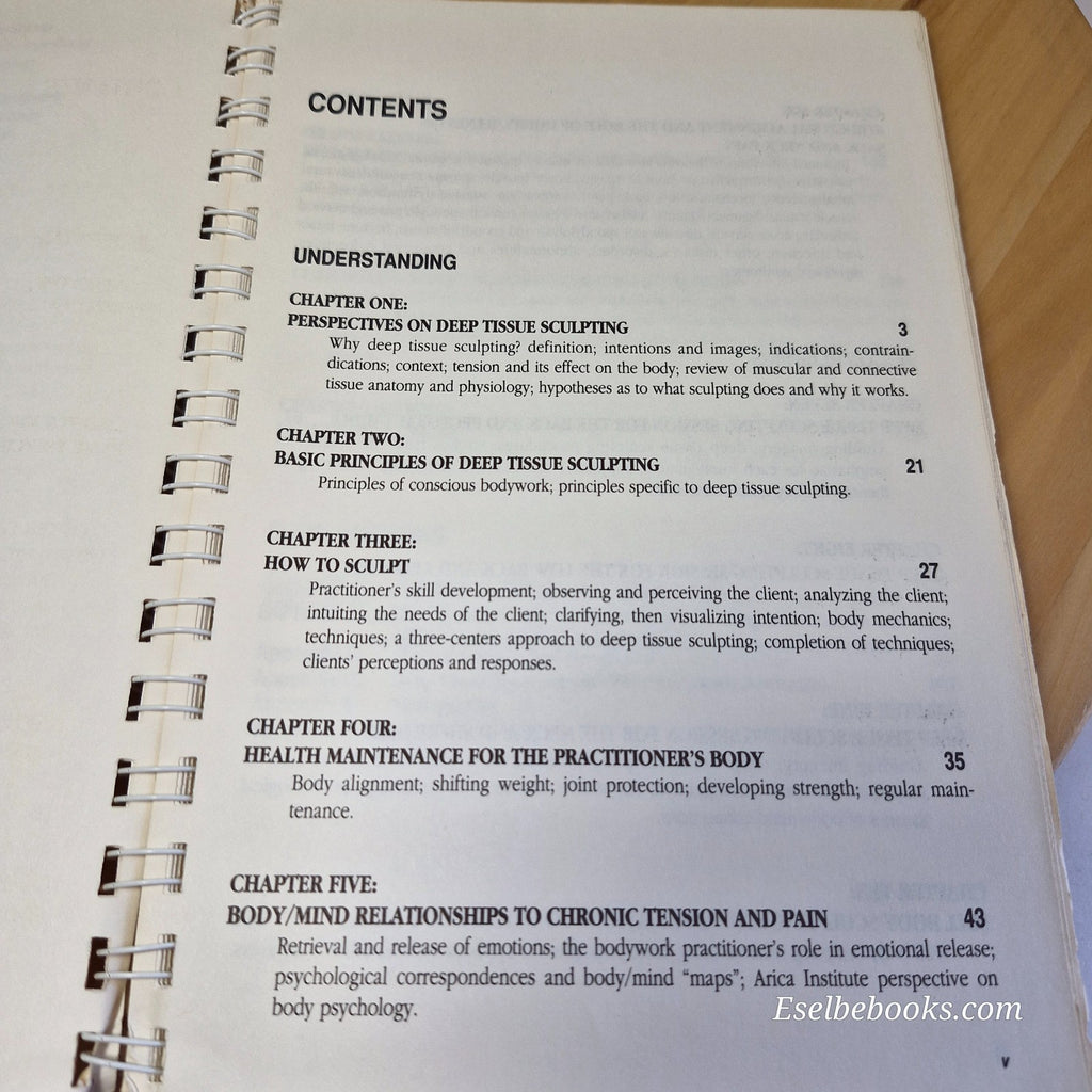 Deep Tissue Sculpting A Technical and Artistic Manual for Therapeutic Bodywork