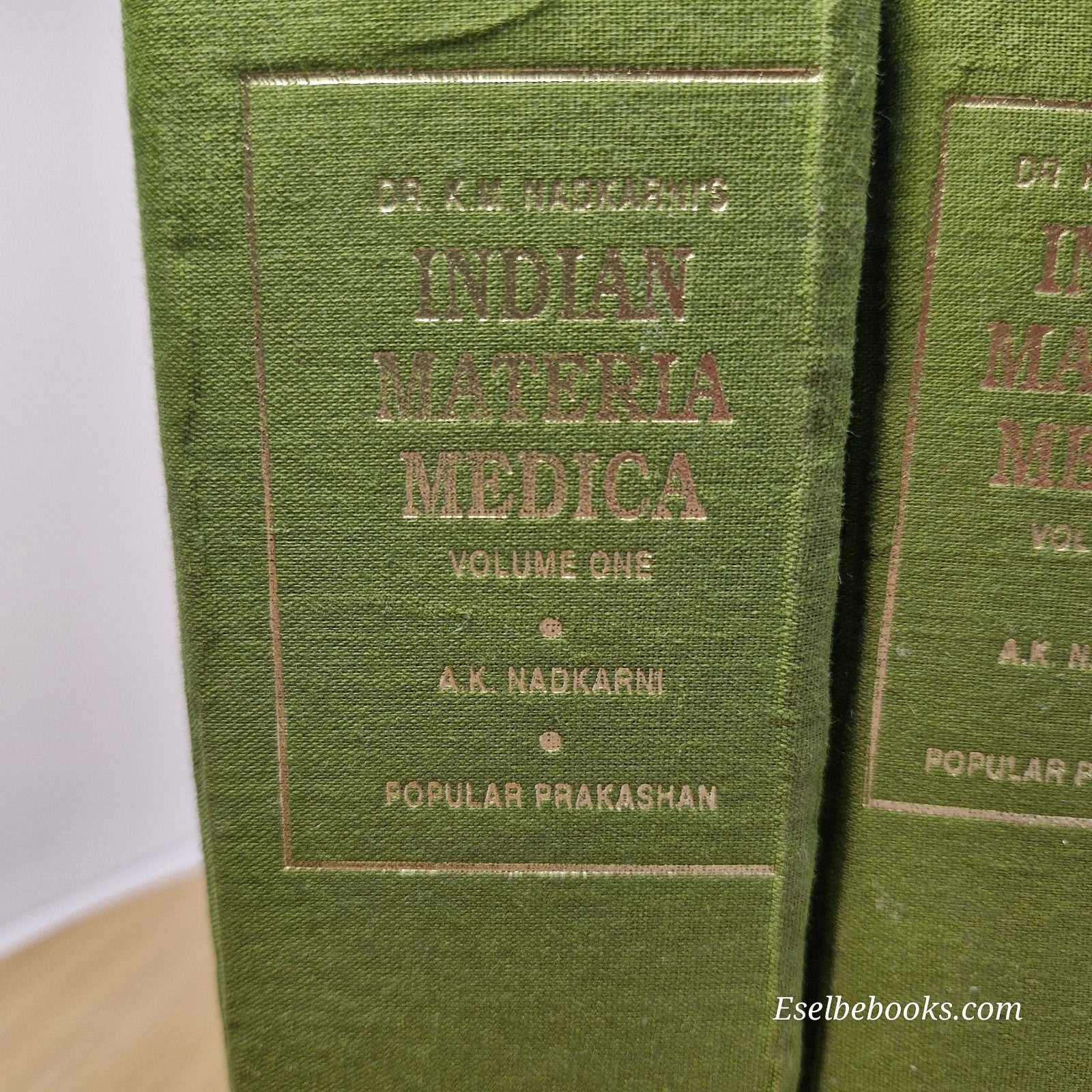 Indian Materia Medica vols 1 & 2 by Dr K M Nadkarni 2002 - hardbacks