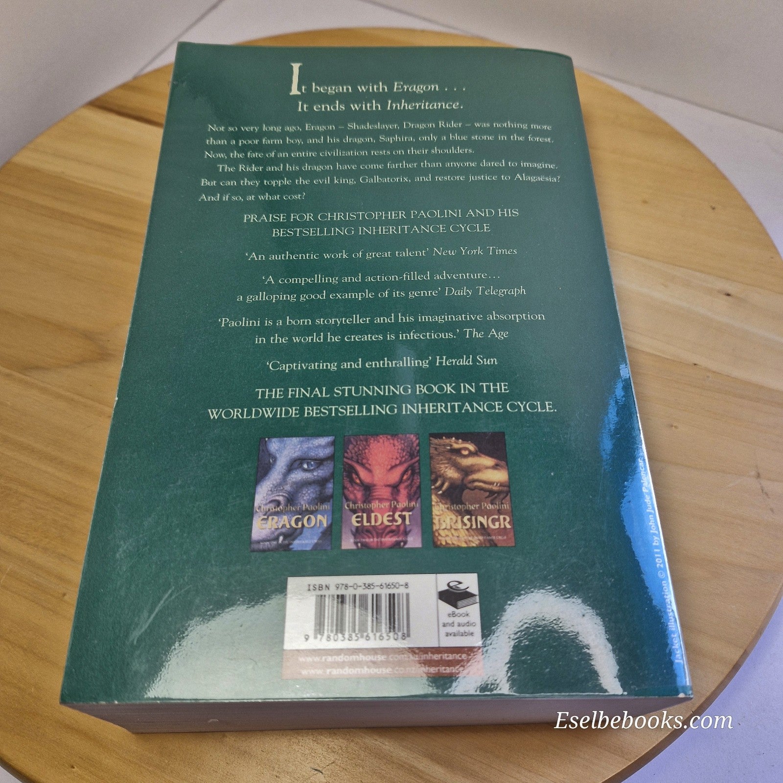 Inheritance & Brisingr by Christopher Paolini  - 2011 - paperbacks