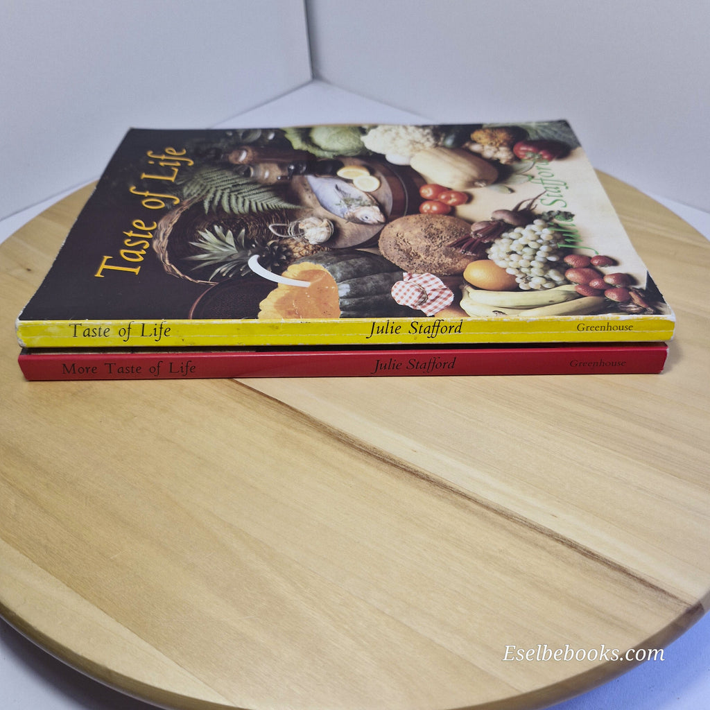 2 x Julie Stafford cookbooks - Taste of life; More Taste of life - paperbacks