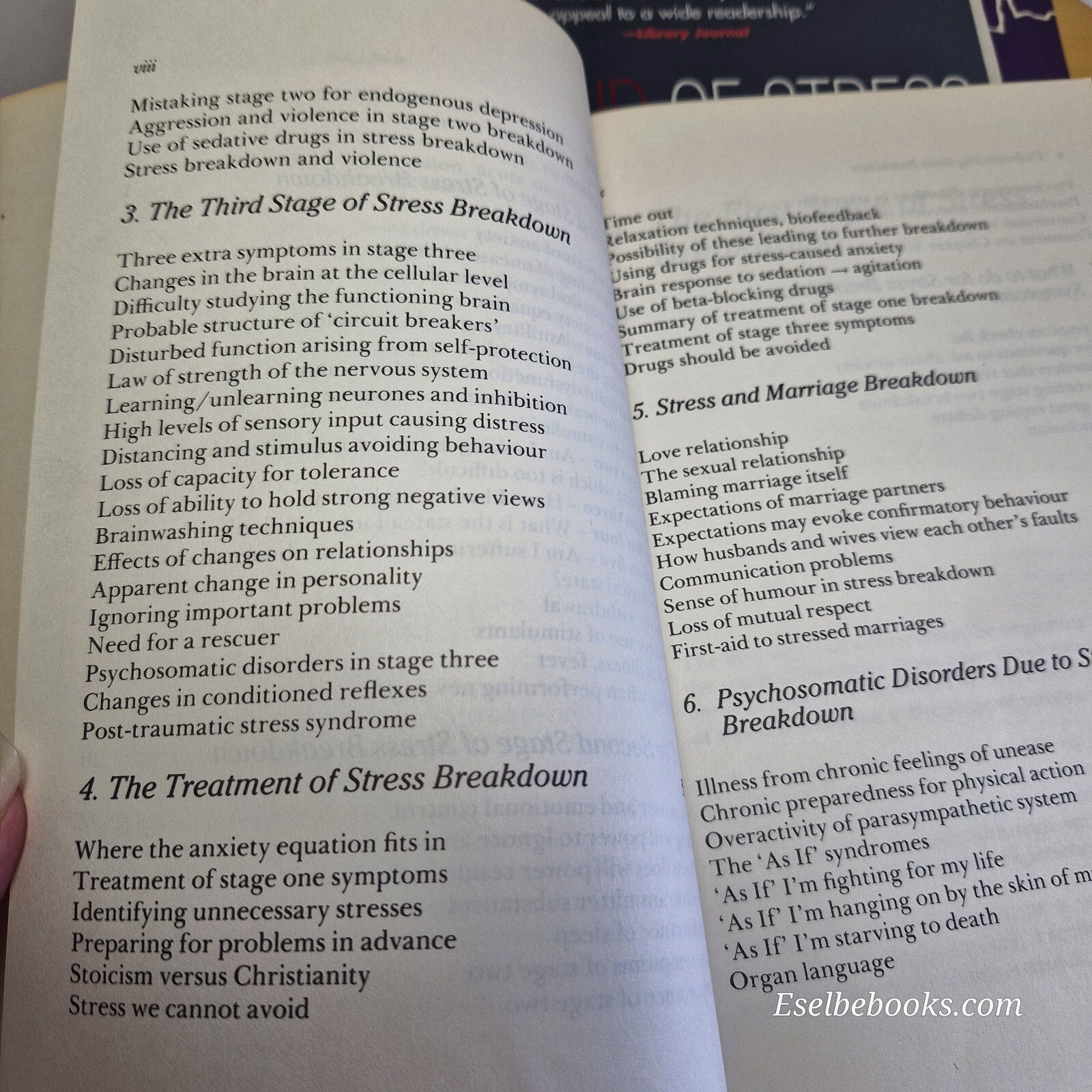 4 x books on understanding stress /breakdown and how to deal with it