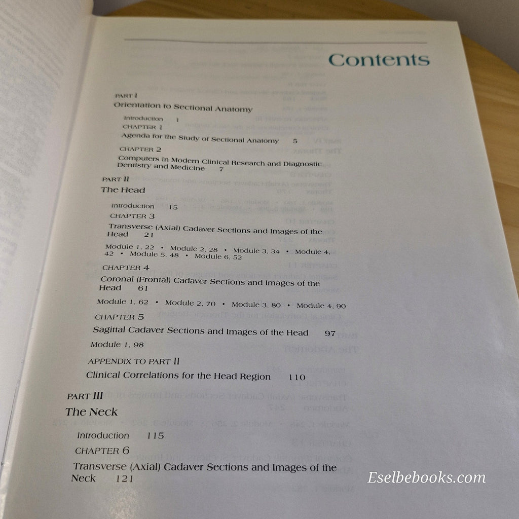 Modern Sectional Anatomy By Alexander Lane & Hossein Sharfaei · 1992 - hardback