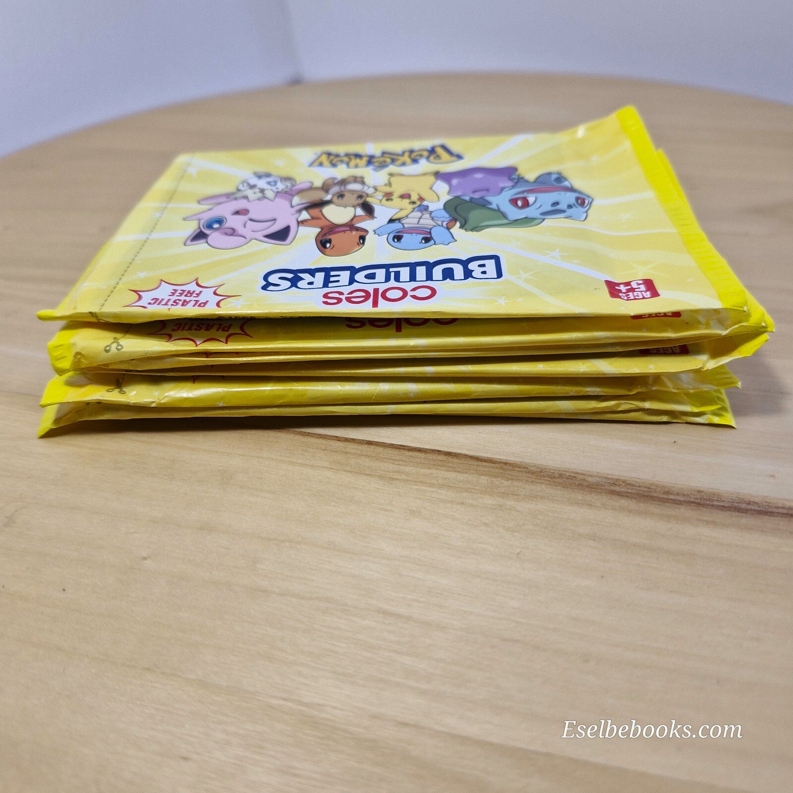 POKEMON Bulk Lot of 7 Coles Builders Packs - unopened