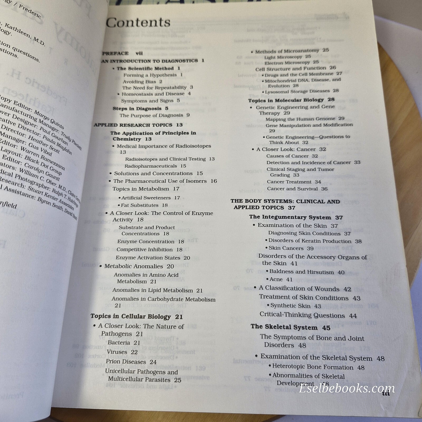 Textbooks: Anatomy Atlas (hardback) & Anatomy & physiology (paperback)