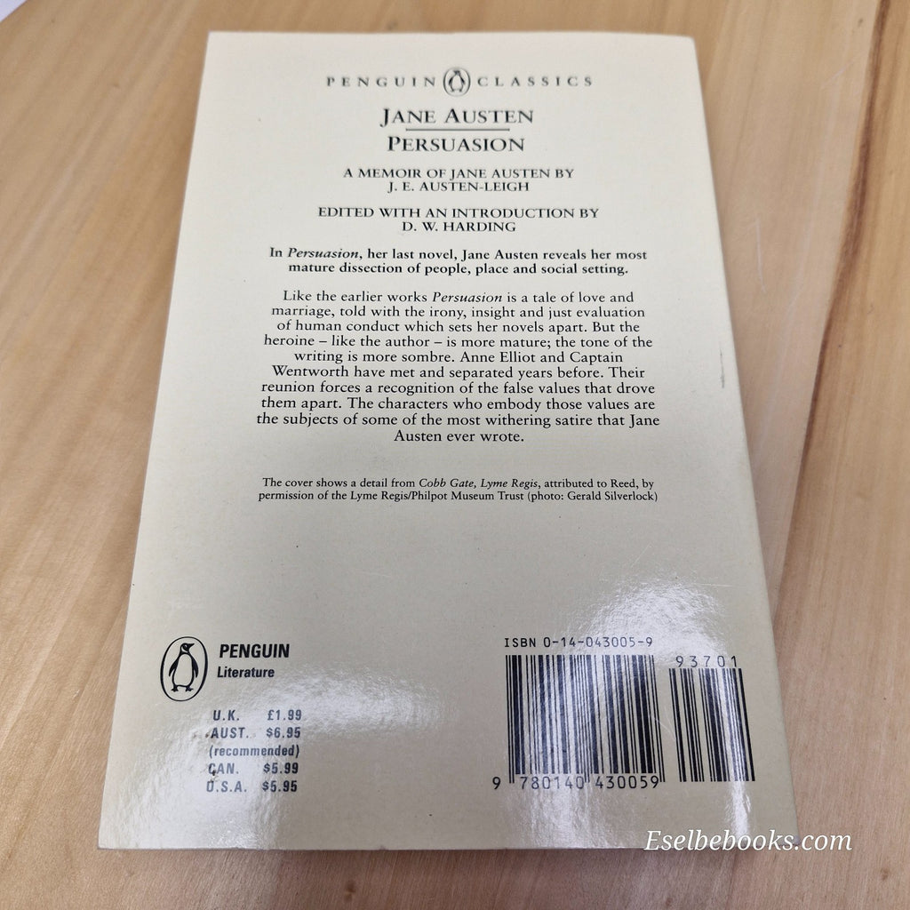 Persuasion and Pride and Predjudice by Jane Austen - paperbacks