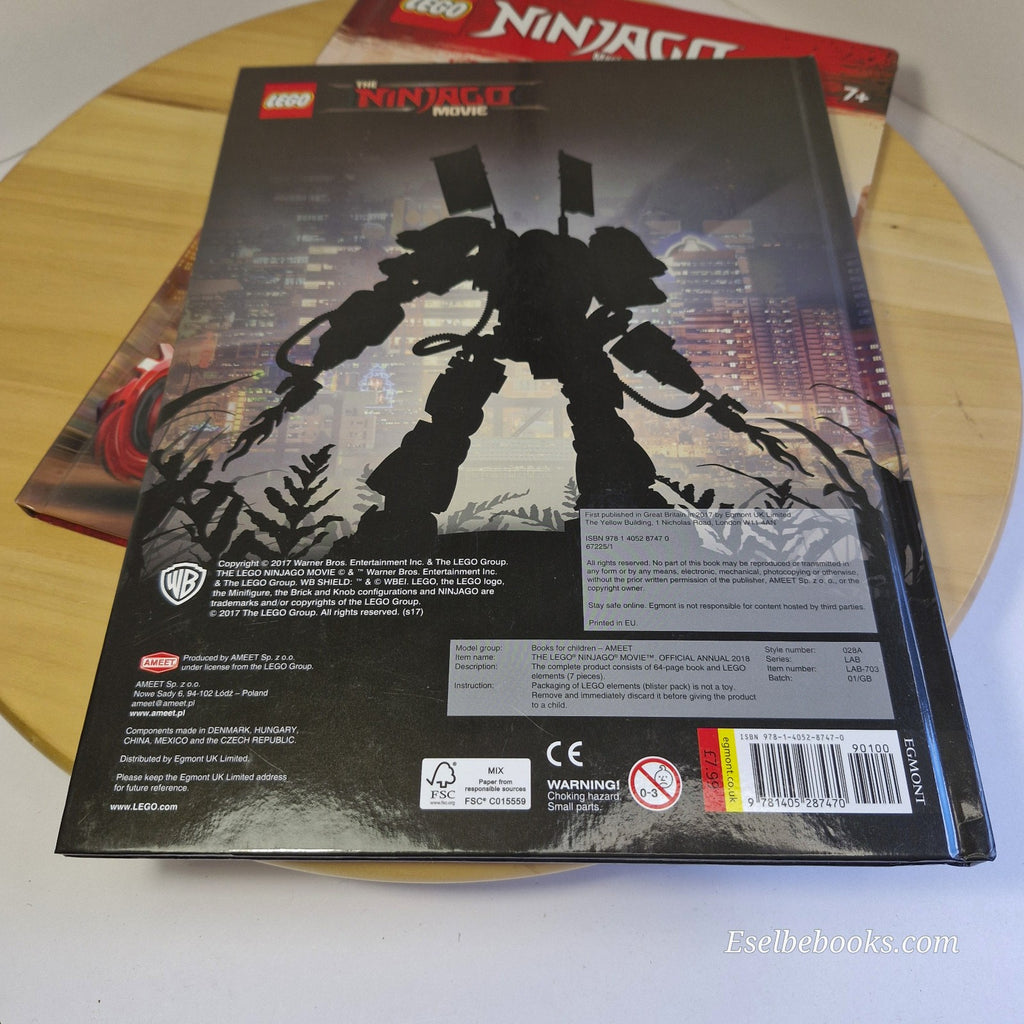 Lego Ninjago annuals 2018 & 2019 - hardbacks - NO mini figures