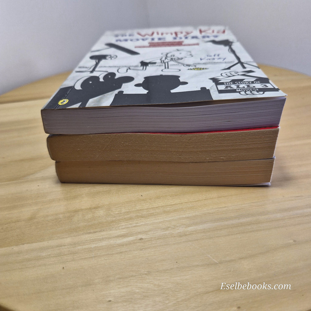 Diary of a wimpy kid books 1 and 2 plus The wimpy kid movie diary - paperbacks