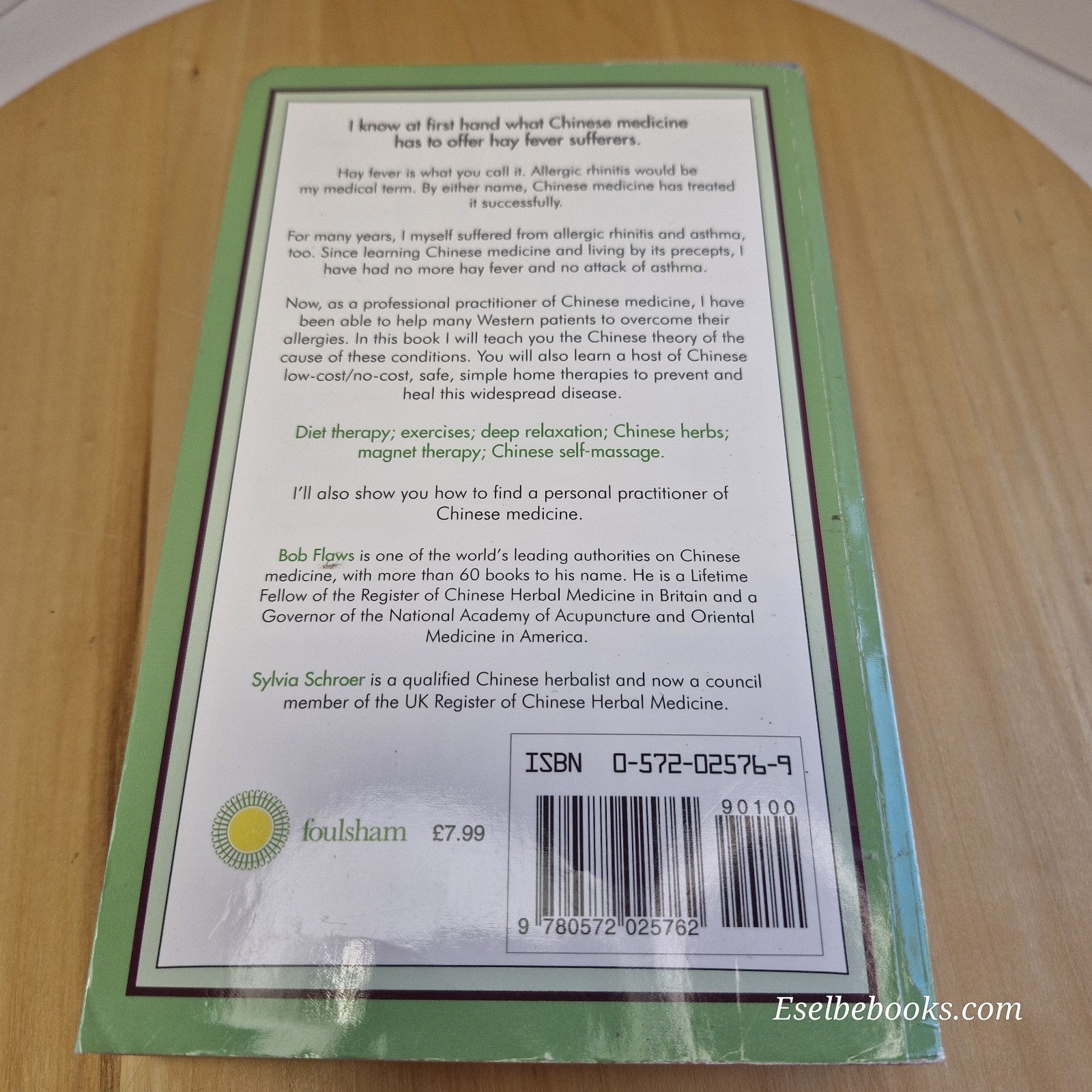 Chinese Medicine Cures Insomnia; Headaches; Arthritis & Hayfever By Bob Flaws