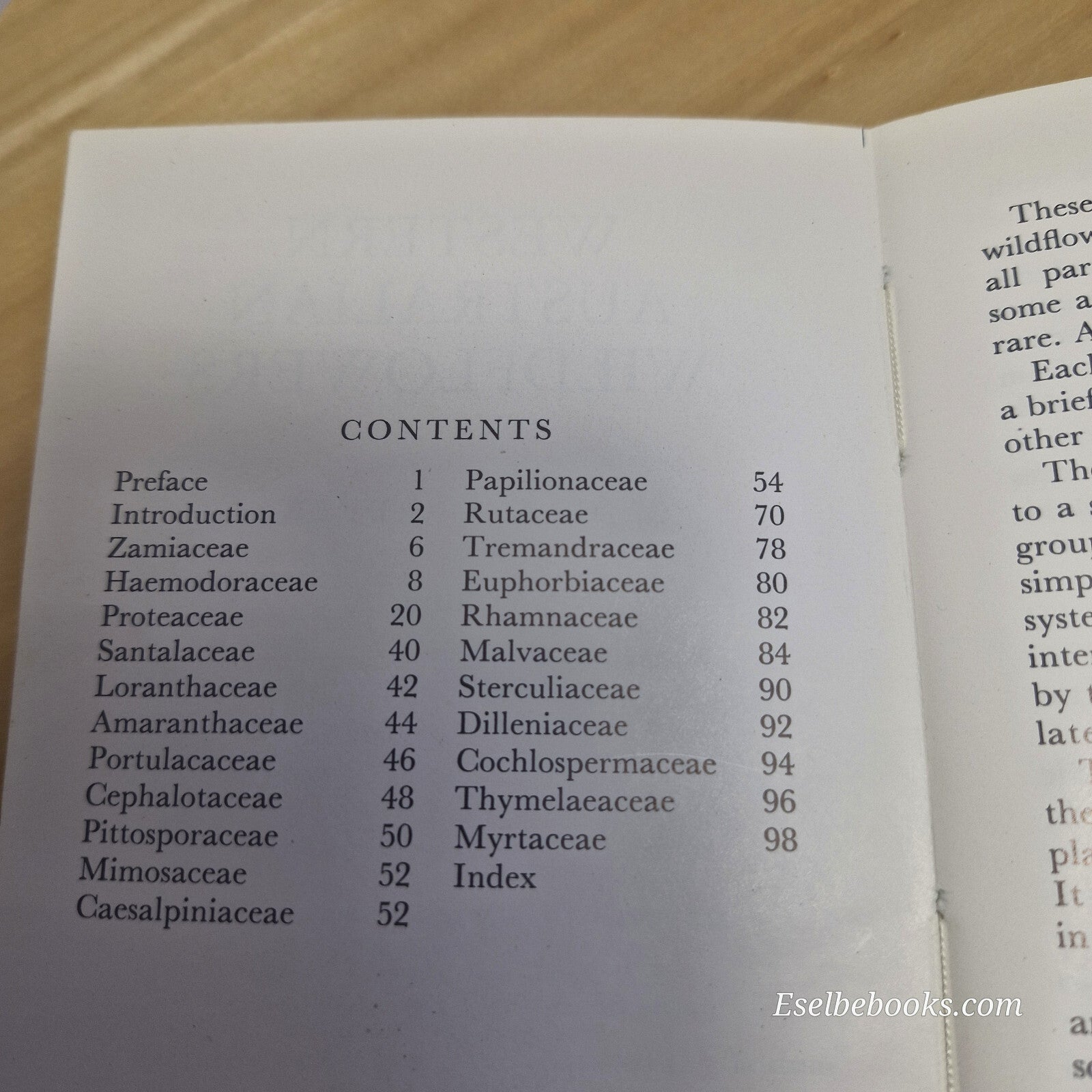 Western Australian wildflowers Volume A - vintage small paperback