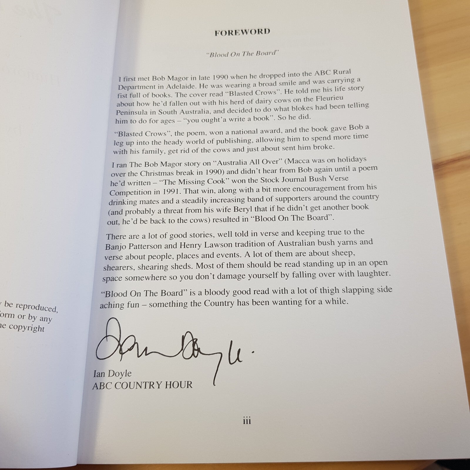 Australian poetry: The bastard from the bush by John C Bailey & Blood on the ...