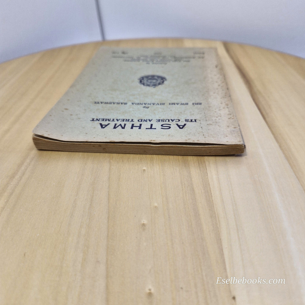 Health: Asthma, Its Cause and Treatment By Swami Sivananda · 1963 - vintage p...