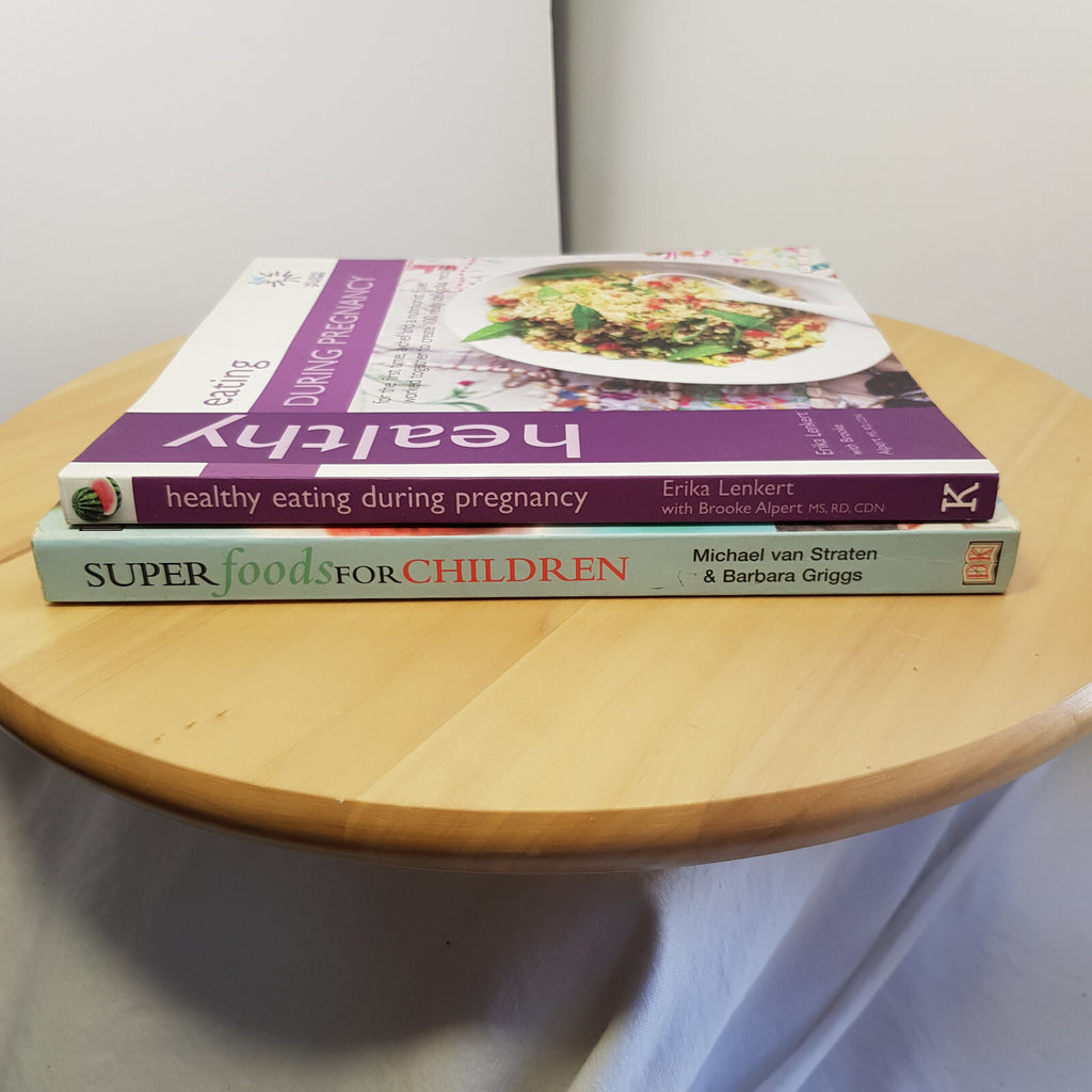 Bundle x 2 books healthy eating for pregnancy and children - paperbacks