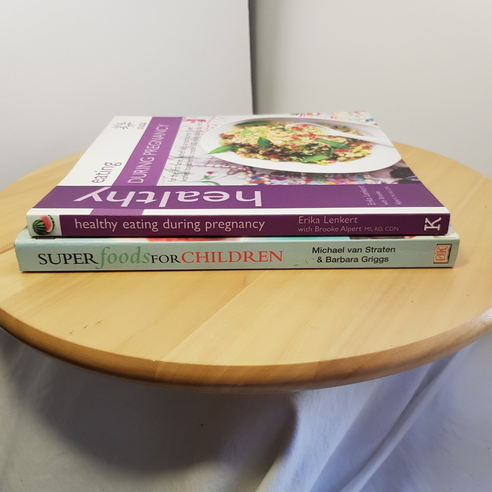 Bundle x 2 books healthy eating for pregnancy and children - paperbacks