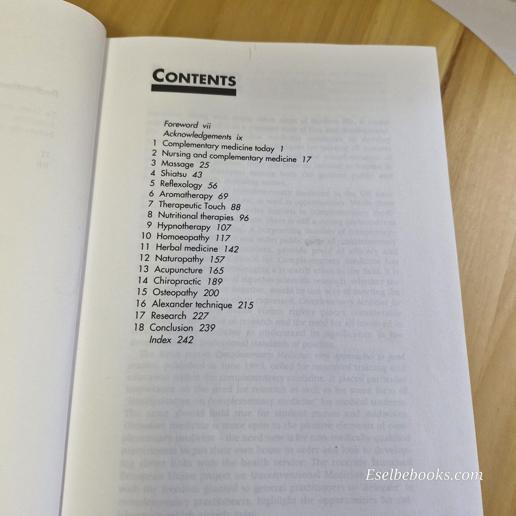 Complementary Medicine for Nurses, Midwives and Health Visitors By Brian Boot...