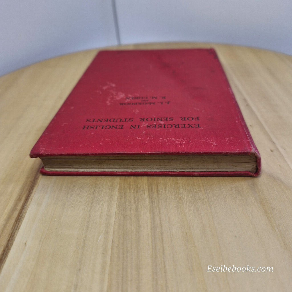 Textbook: Exercises in English for senior students by McGregor & Cohen - vint...